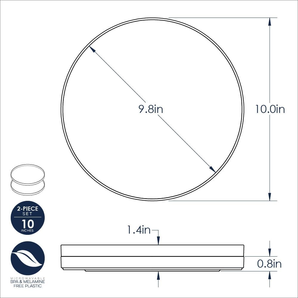 Microwave Meal Plates Set